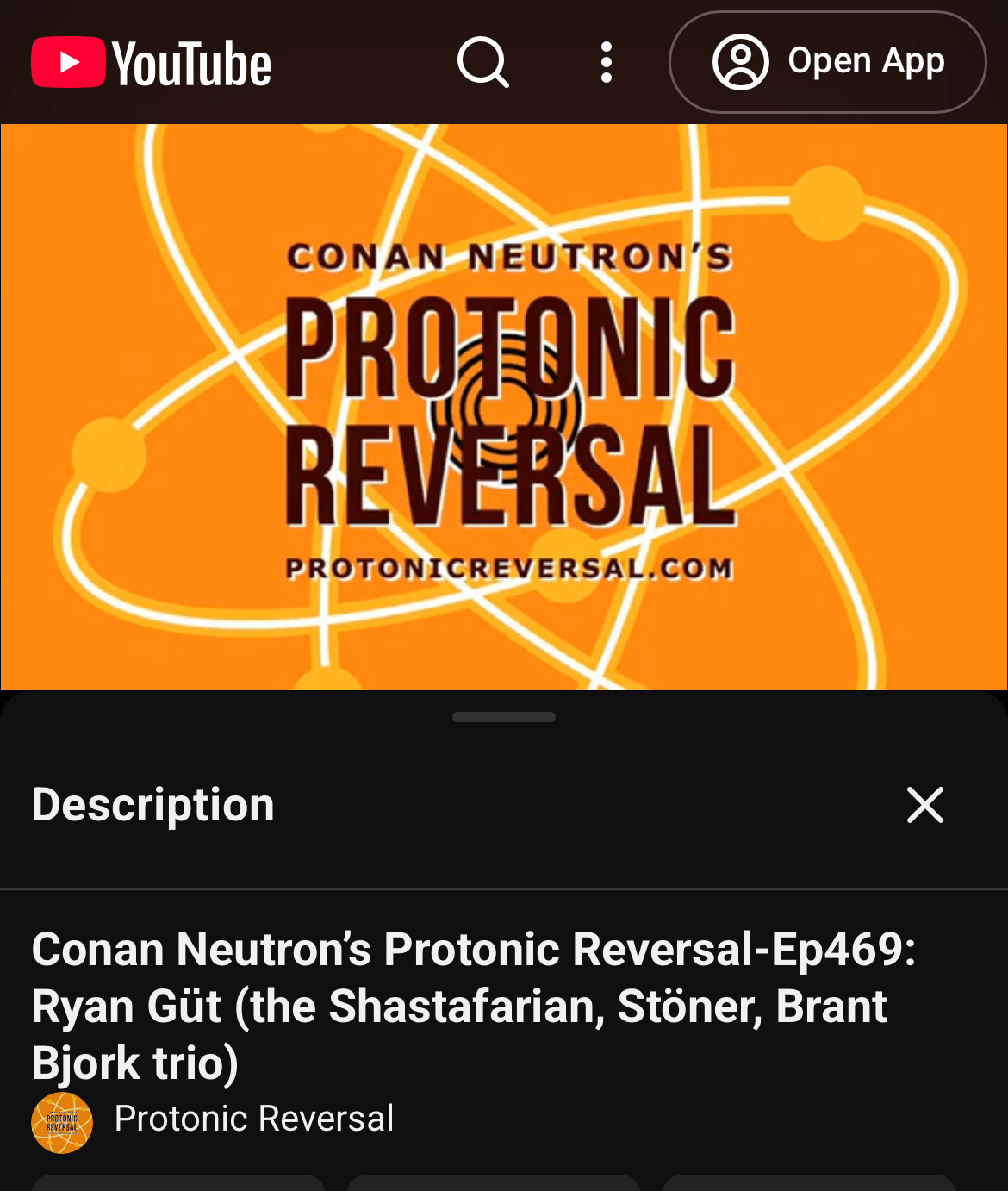 Conan Neutron’s Protonic Reversal-Ep469 Ryan Güt (the Shastafarian, Stöner, Brant Bjork trio) - YouTube