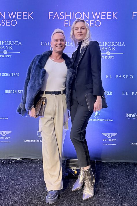 Gregory Dylan and Tara Dupuis of Rebelle Rebelle at Fashion Week El Paseo 2025
